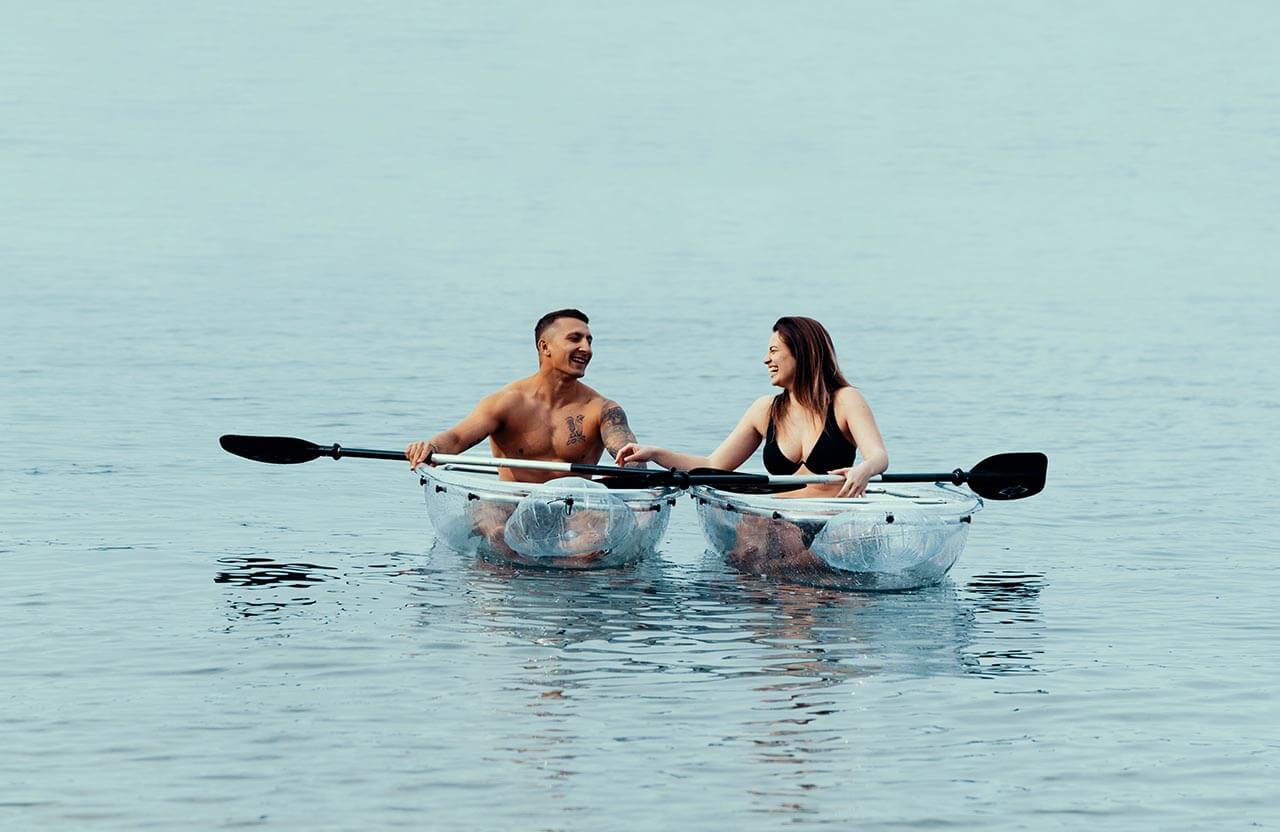 sky kayak - izkušnja na morju